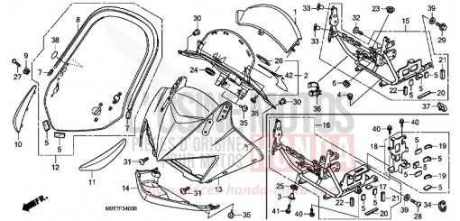 UPPER COWL XL1000VA de 2010